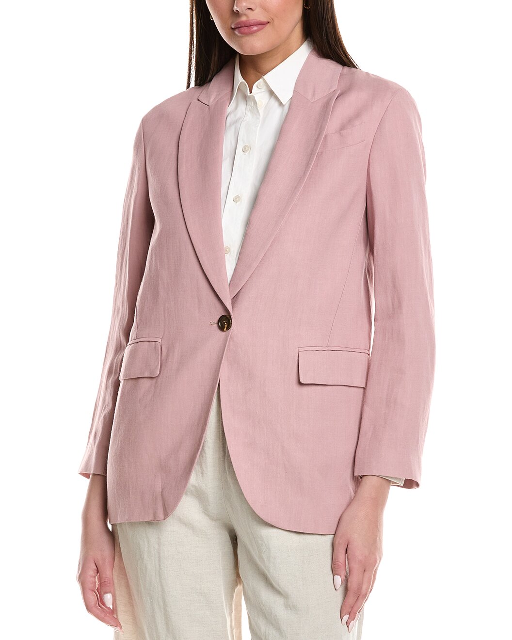 Pink Viscose Blazer
