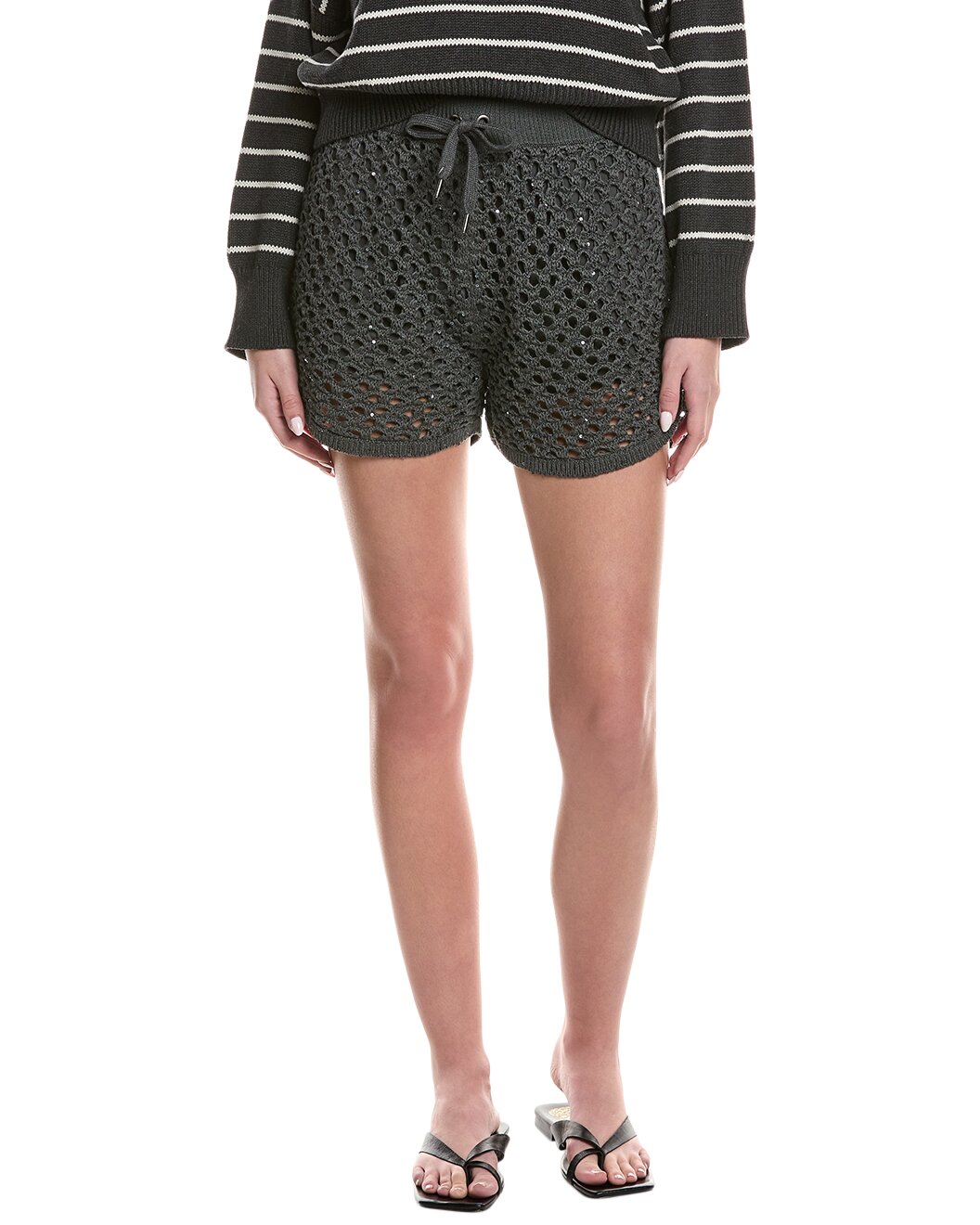 Bicolor Cotton Short And Mini Shorts