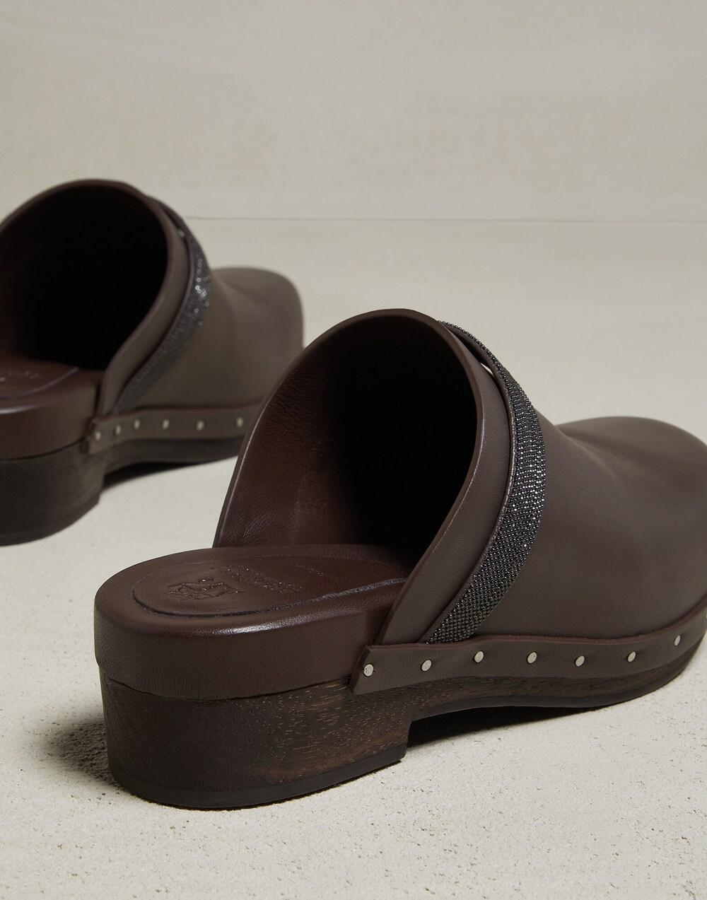 Natural Leather Clogs