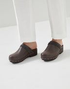 Natural Leather Clogs