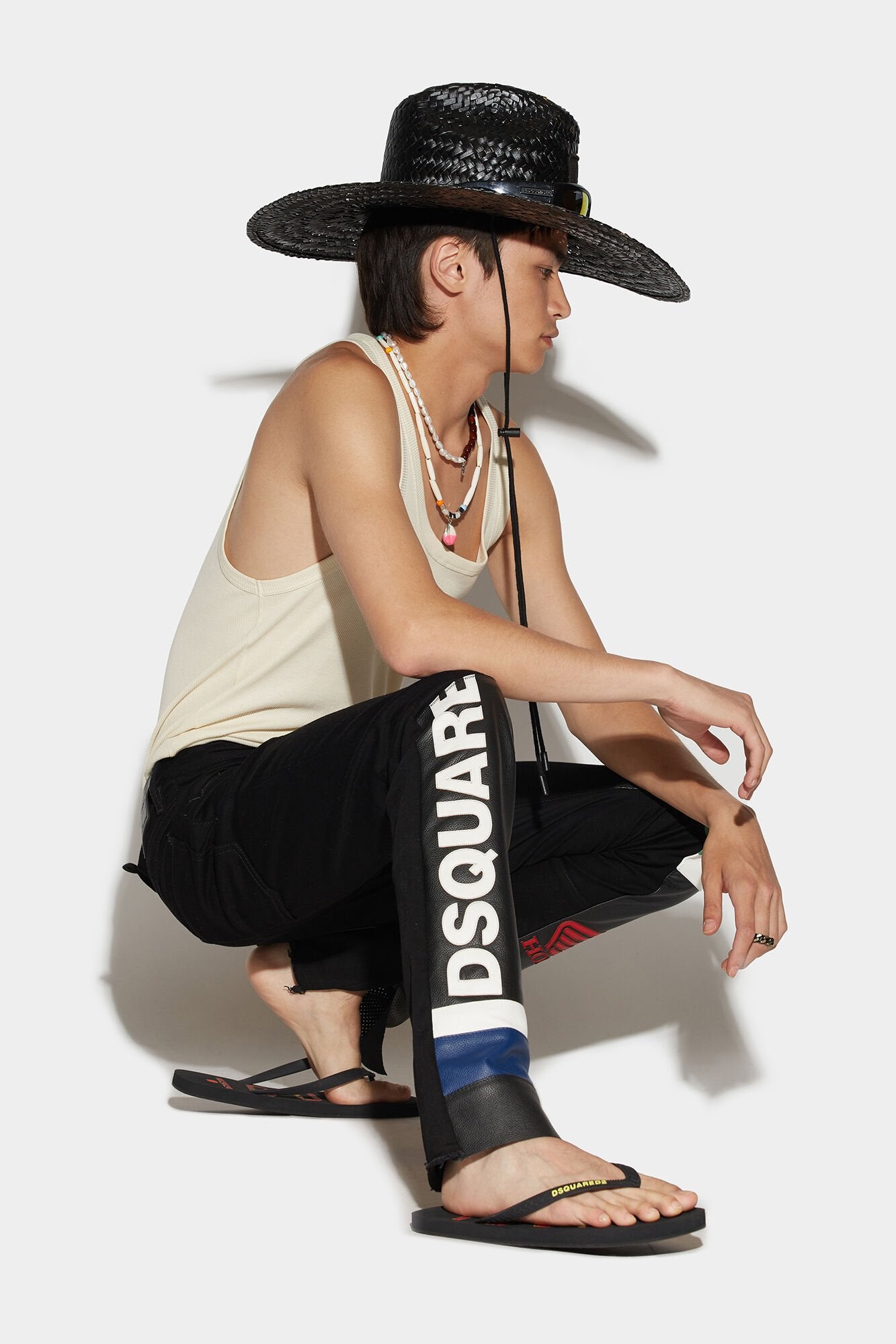 Black Fibres Casual Pants