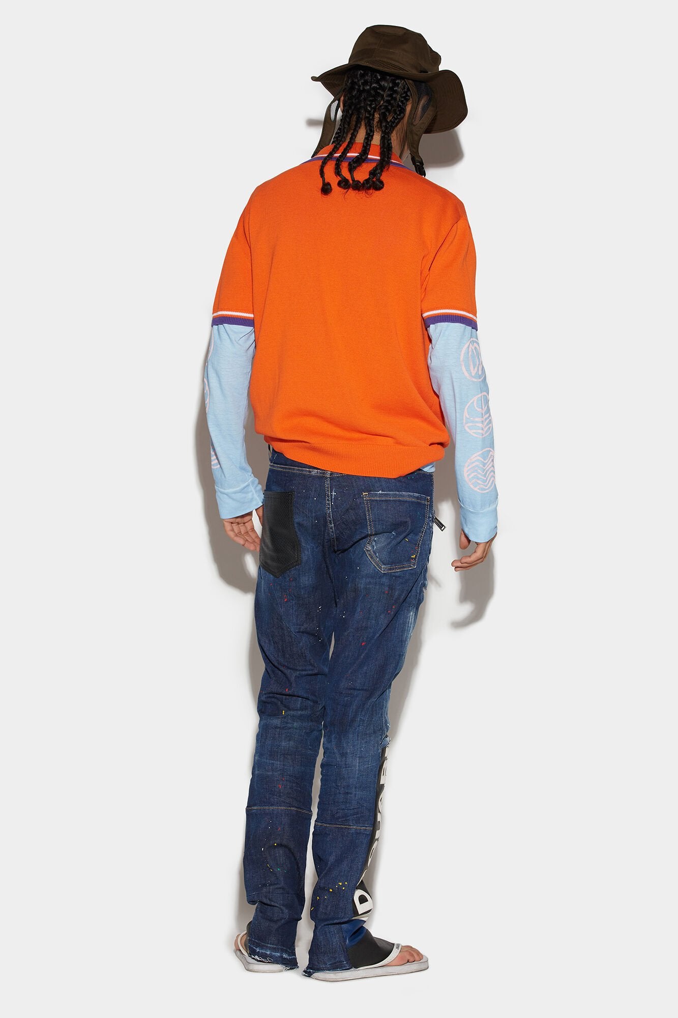 Blue Fibres Straight-Leg Jeans