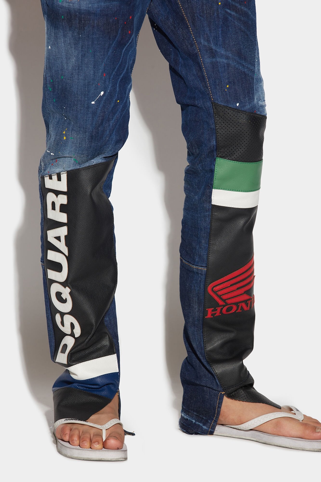 Blue Fibres Straight-Leg Jeans