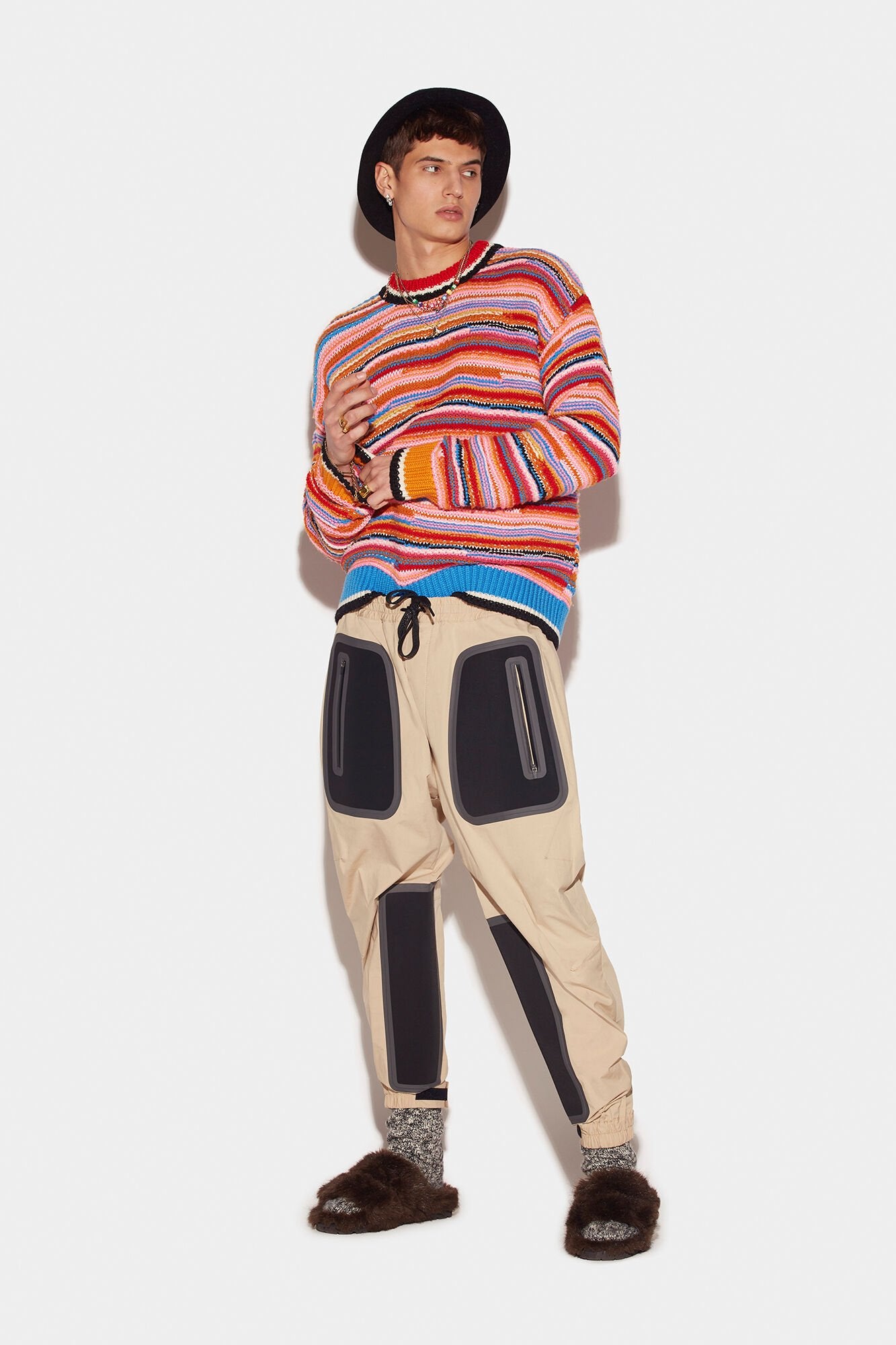 Beige Fibres Sweatshirt