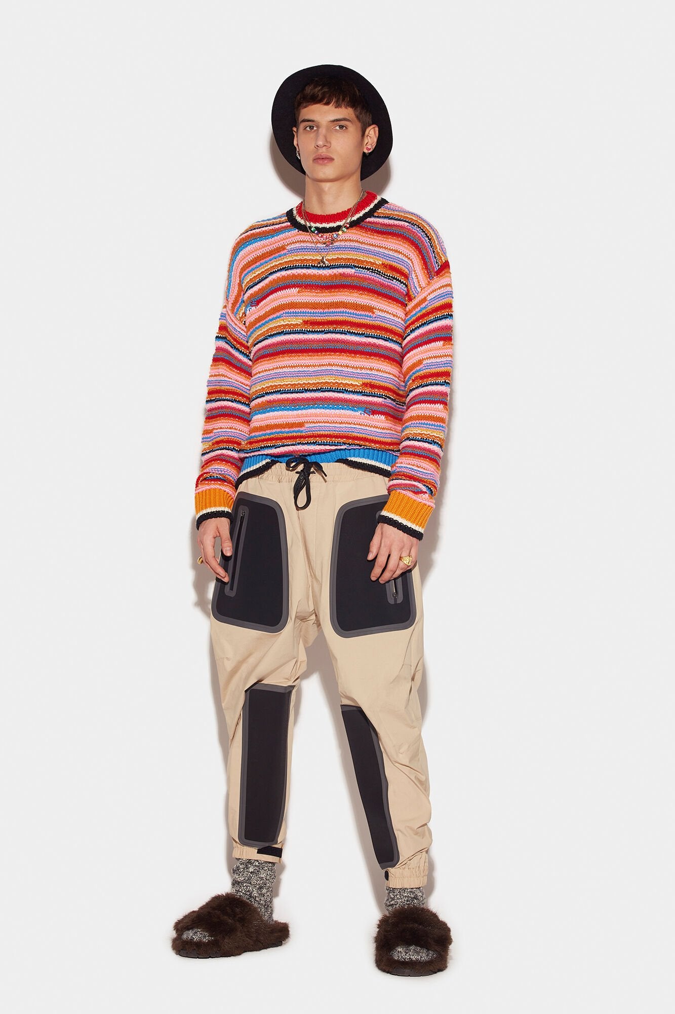 Beige Fibres Sweatshirt