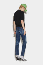 Navy Blue Fibres Skinny Jeans