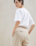 White Cotton Joggers (Workout Pants)