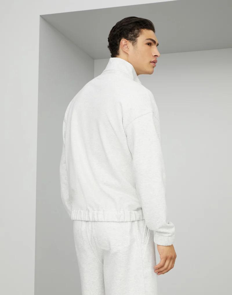 Silver Cotton Sweatshirt