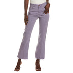 Purple Cotton Flared Pants