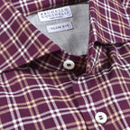 Brown Cotton Pattern Shirt