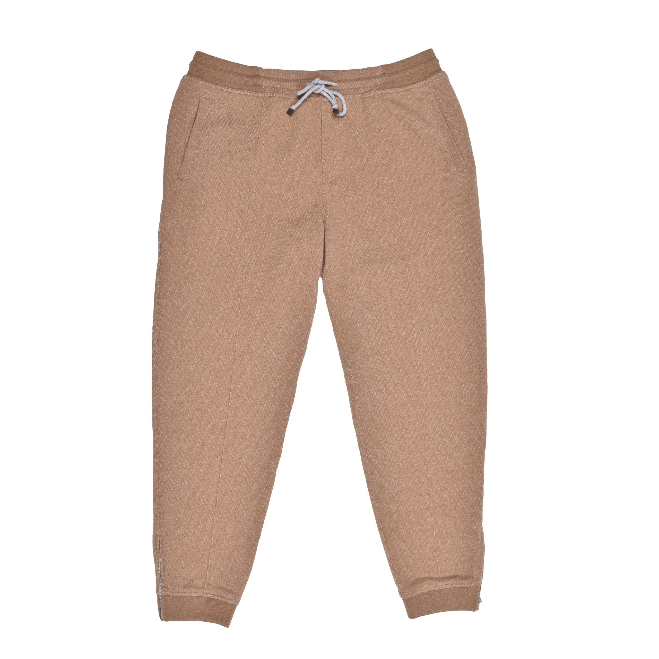 Beige Cashmere Joggers (Workout Pants)
