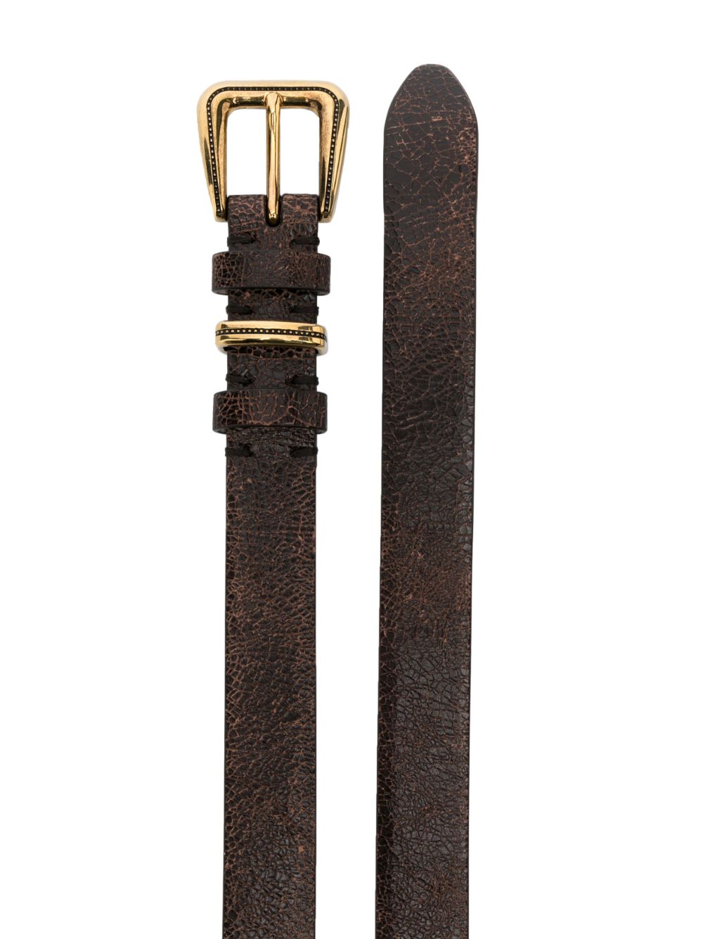 Brown Leather Regular Belt