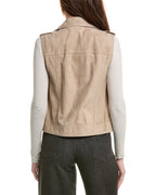 Beige Leather Jacket