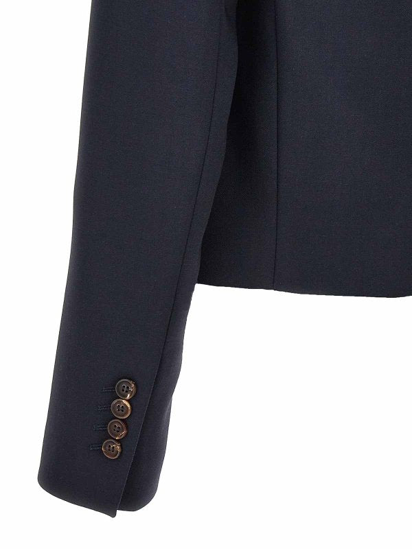 Blue Wool Jackets And Coat