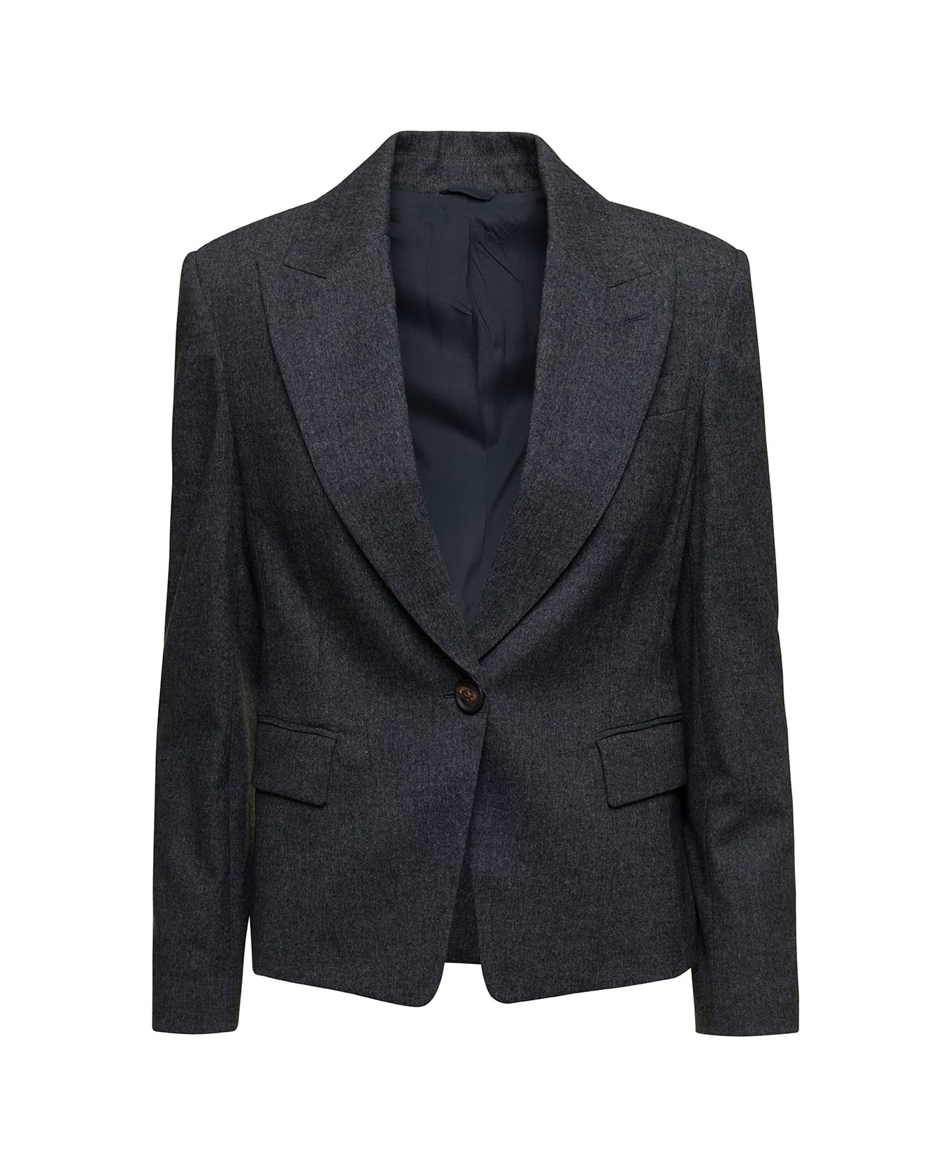 Gray Wool Blazer