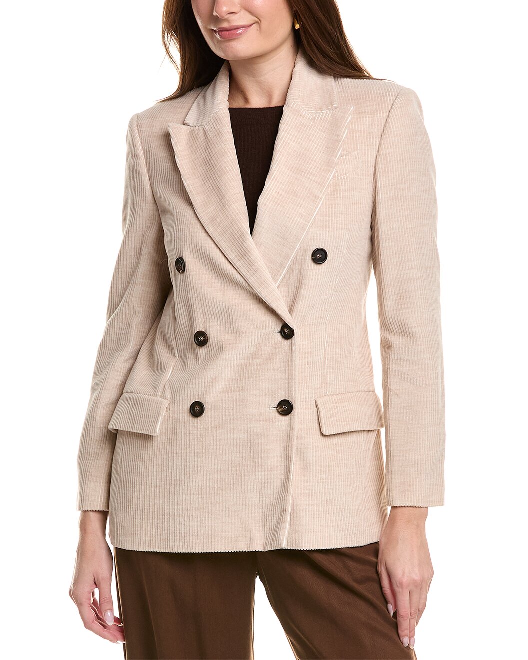 Beige Viscose Coat
