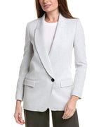 Silver Cotton Blazer