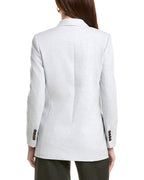 Silver Cotton Blazer