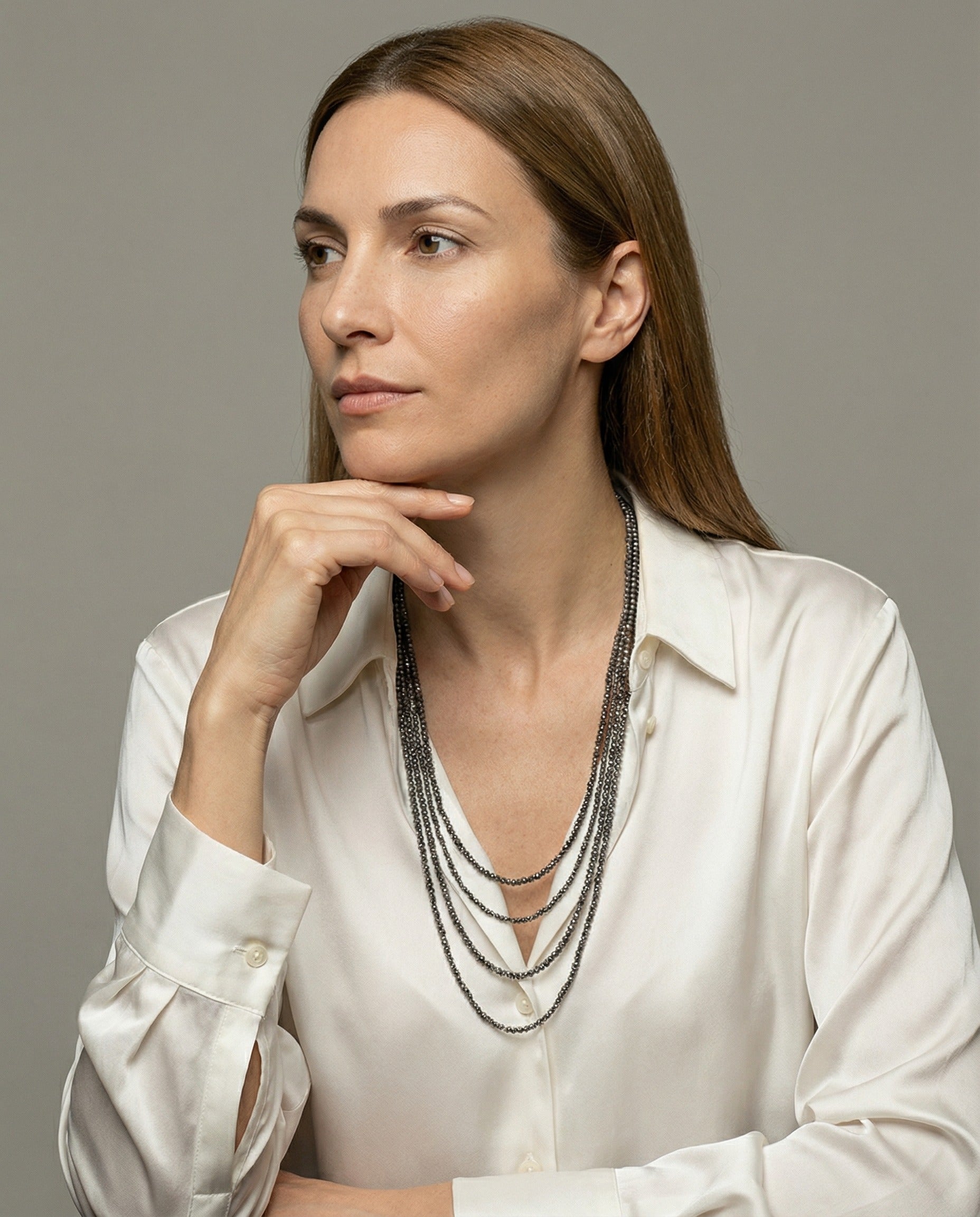 Black Silver Earrings