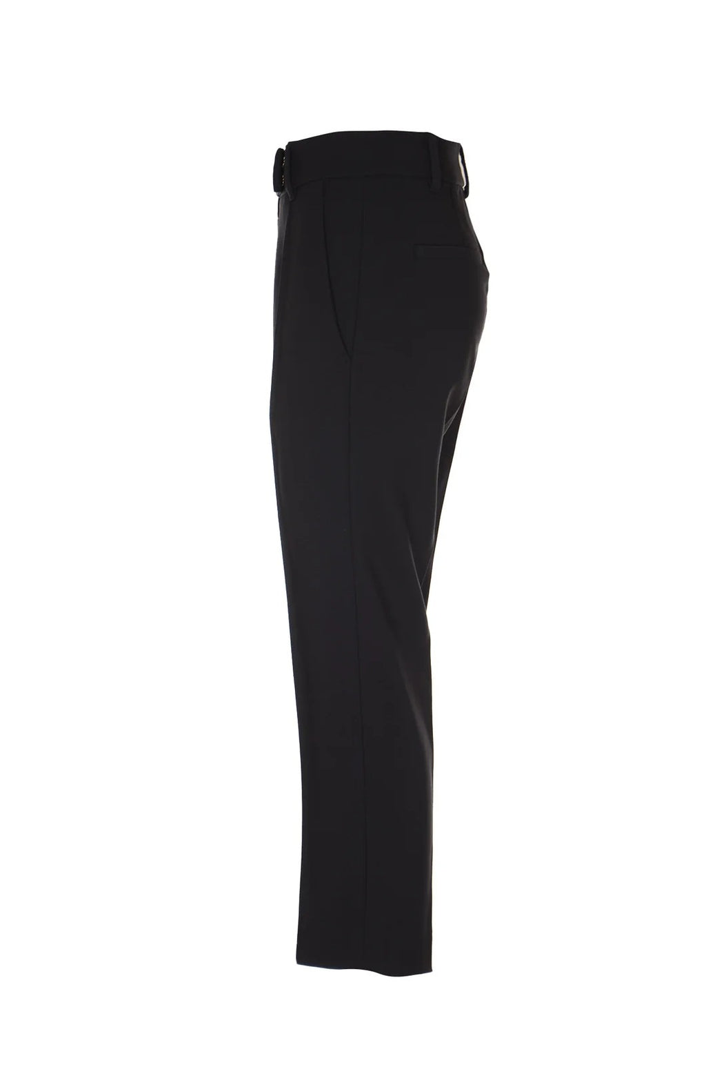 Blue Wool Casual Pants