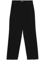 Black Viscose Casual Pants