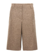 Beige Yak Bermuda Shorts
