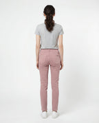 Pink Cotton Straight-Leg Jeans
