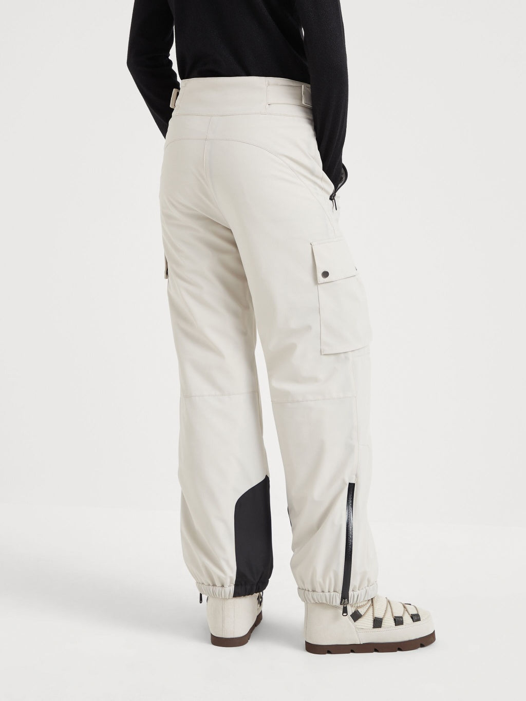 Beige Polyamide Joggers (Workout Pants)