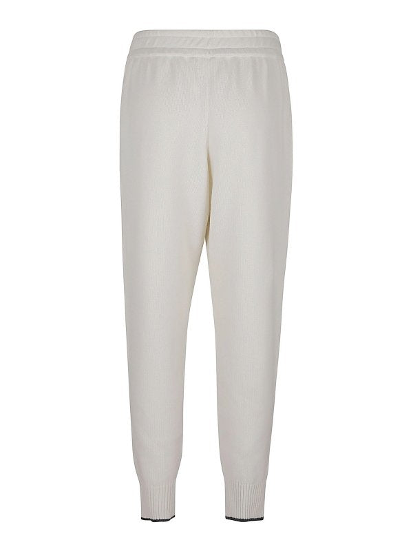 White Cashmere Joggers (Workout Pants)