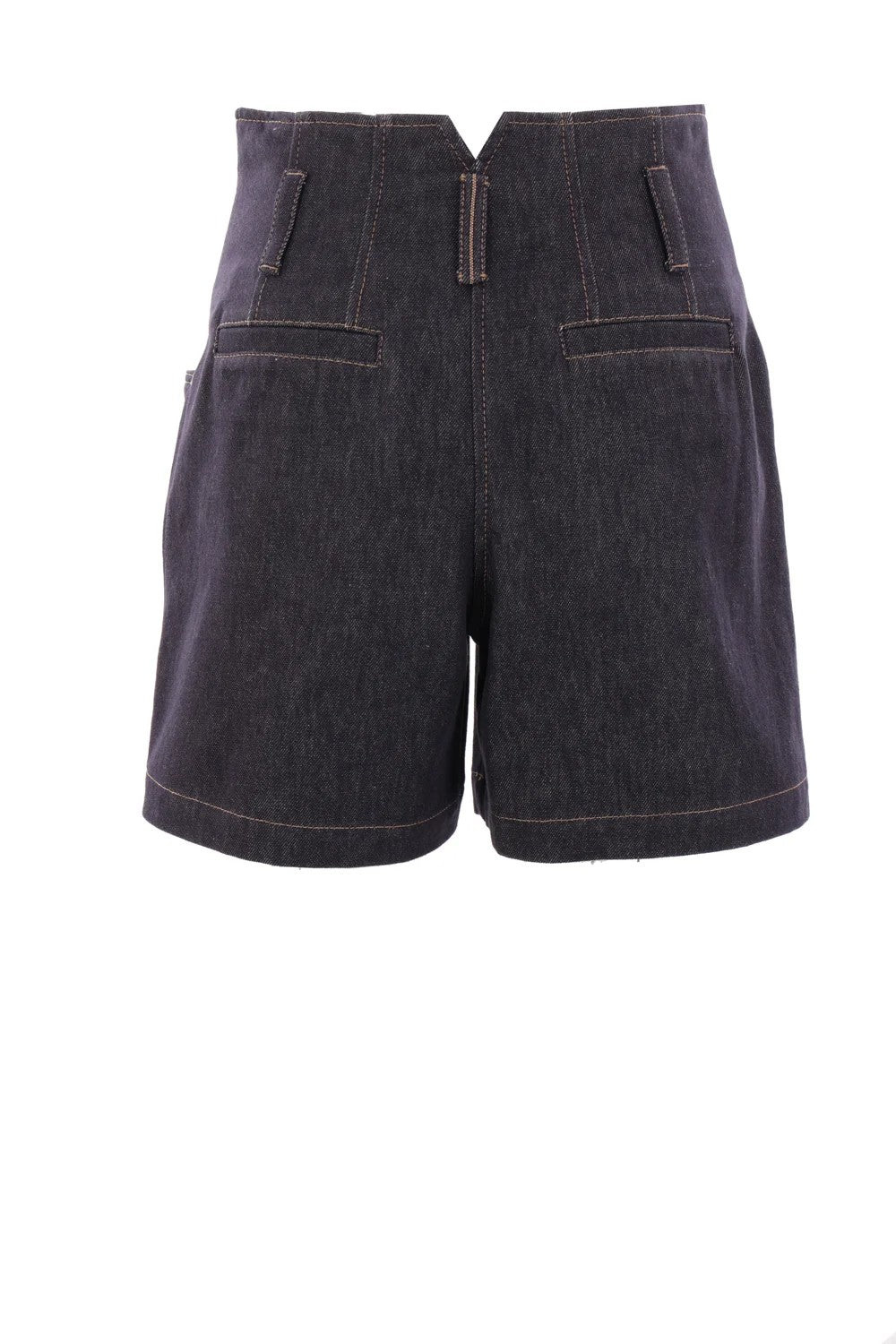 Blue Cotton Bermuda Shorts
