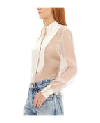 Bicolor Silk Dress Shirt