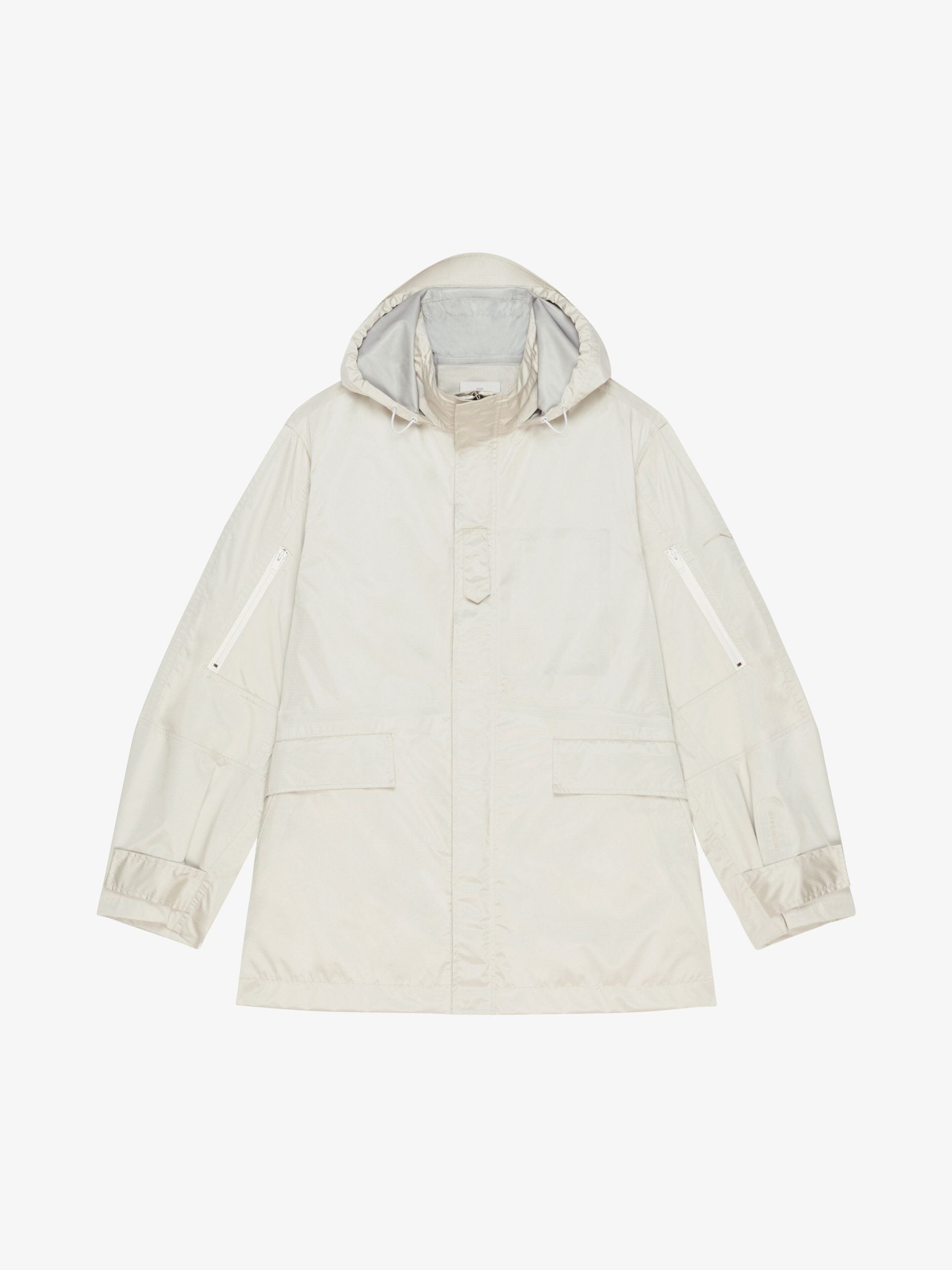 Beige Fibres Shell Jacket