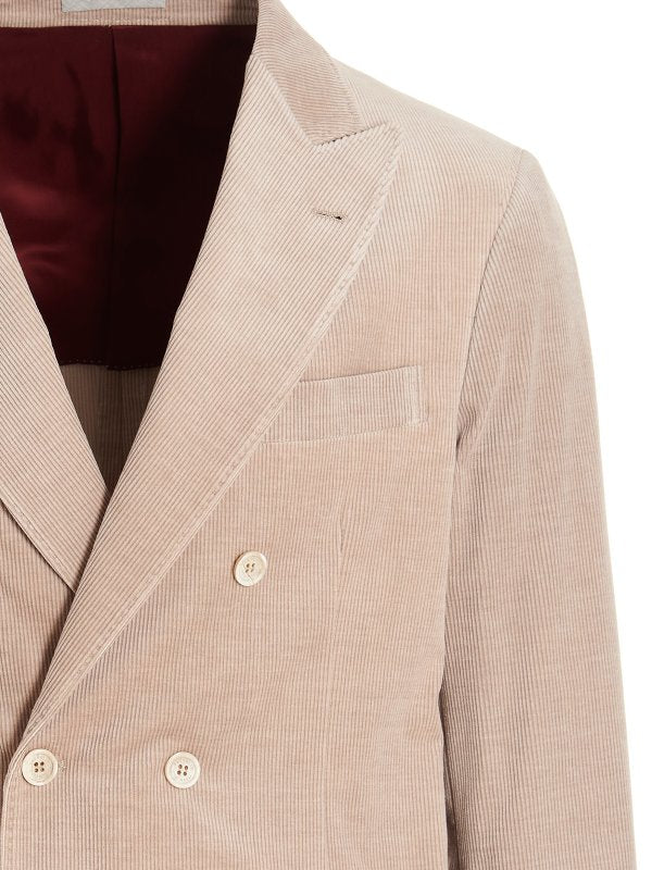 Beige Cotton Blazer
