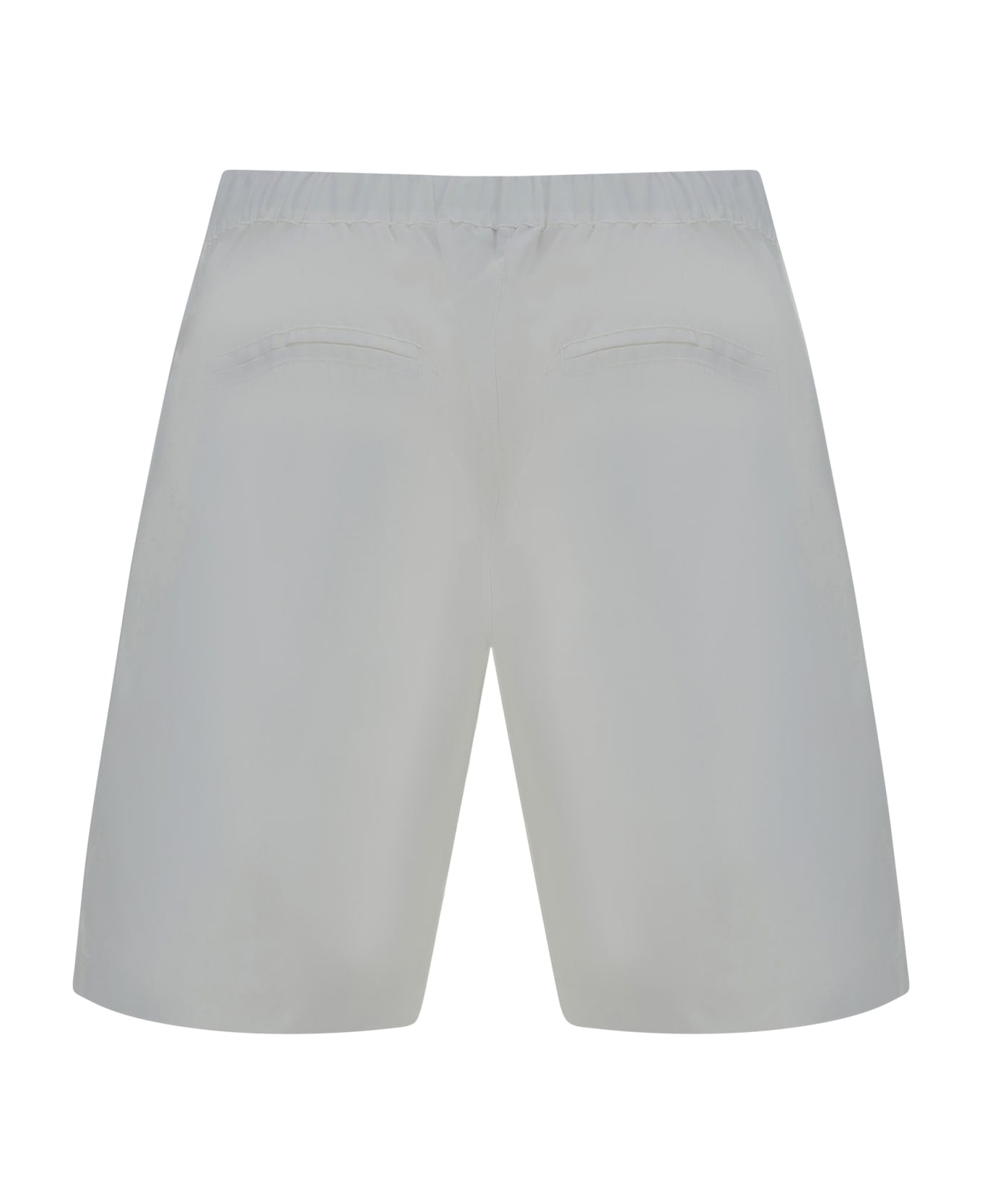 White Polyester Shorts
