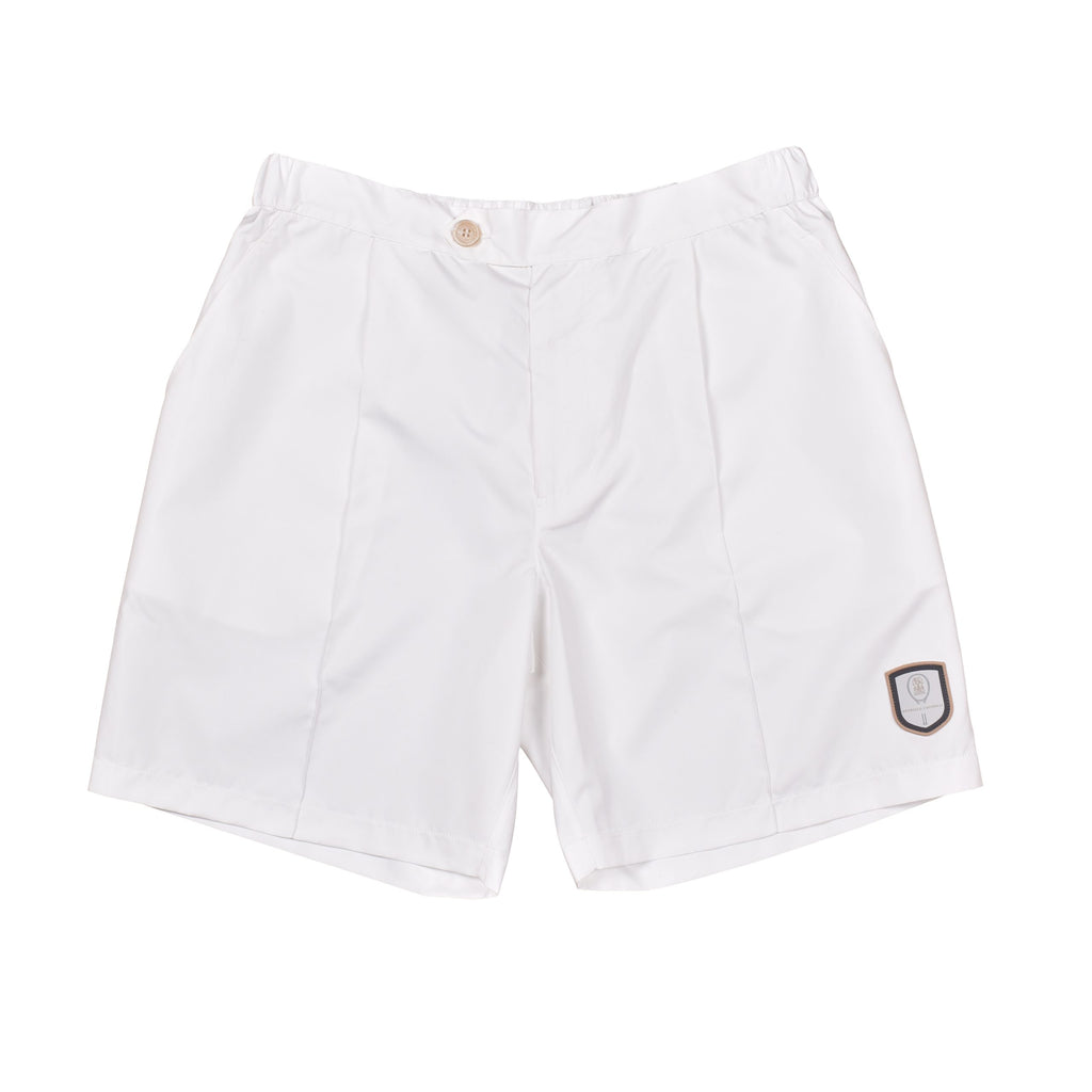 White Polyester Shorts