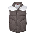 Brown Wool Sleveless Jacket