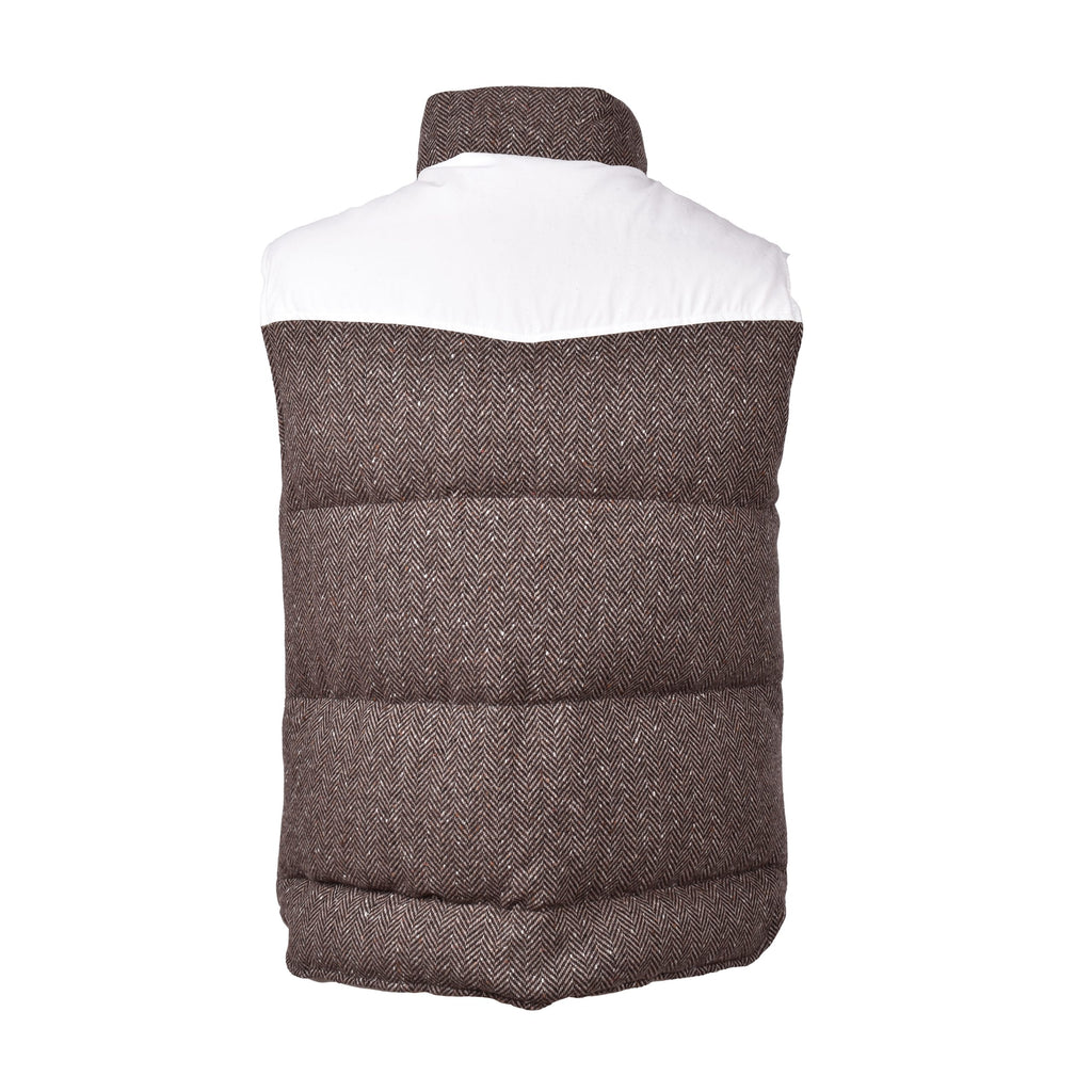 Brown Wool Sleveless Jacket