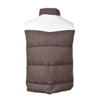 Brown Wool Sleveless Jacket