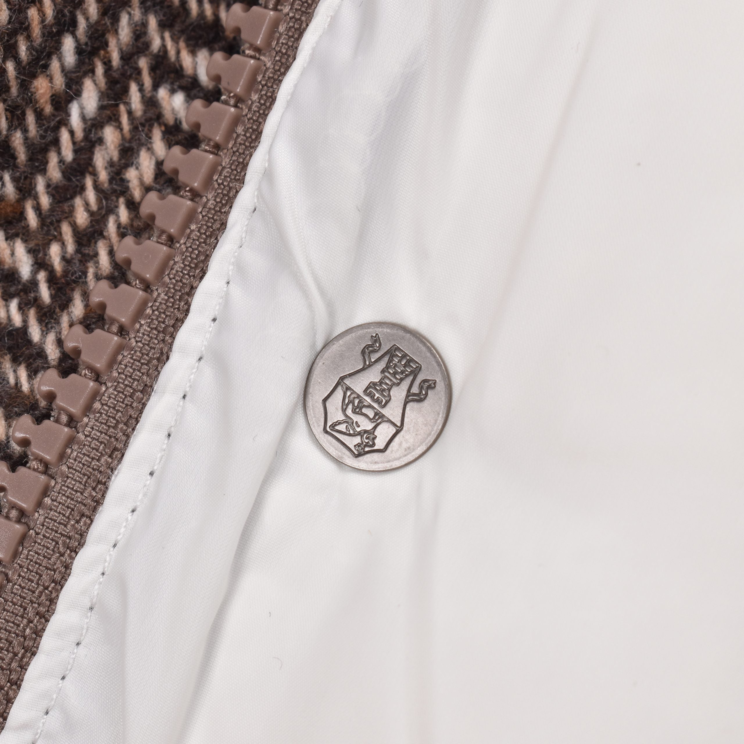 Brown Wool Sleveless Jacket