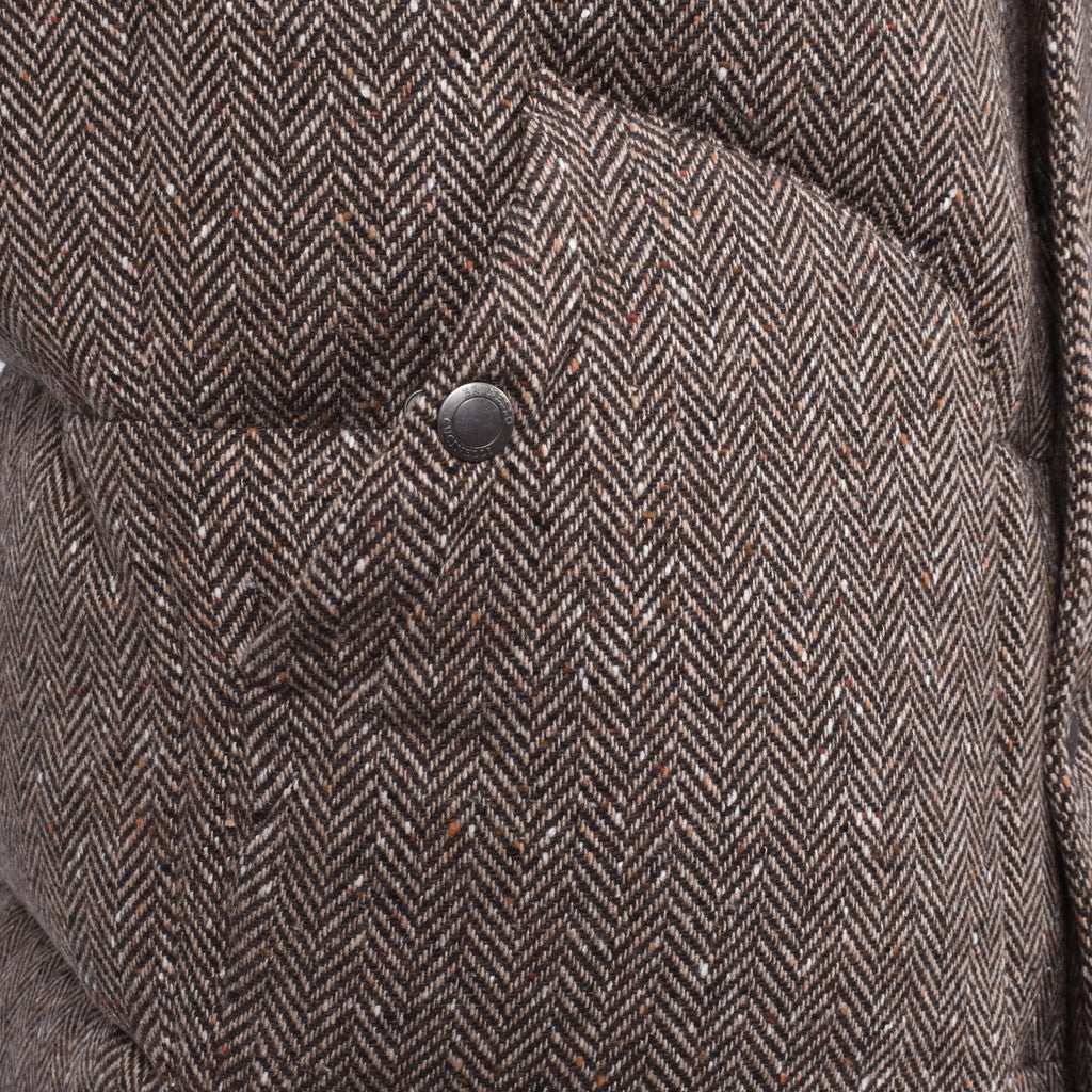 Brown Wool Sleveless Jacket