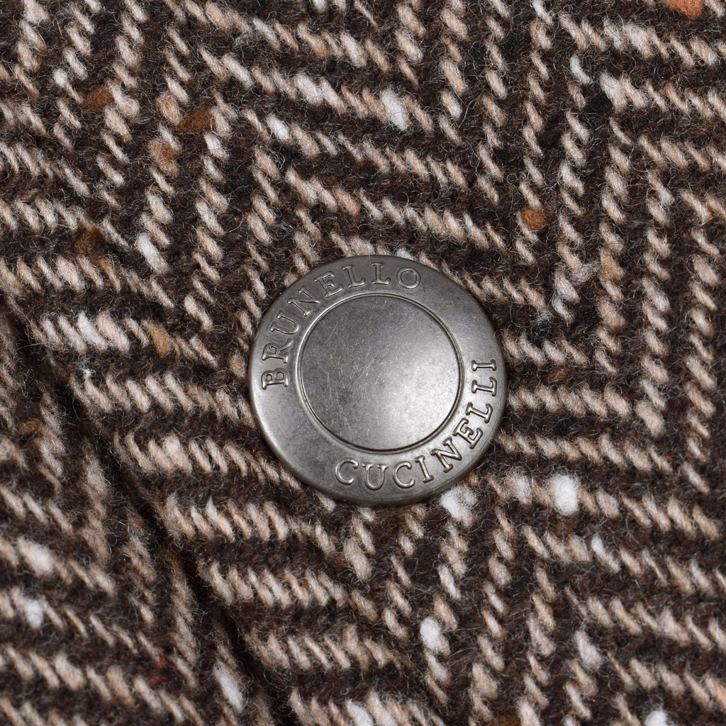 Brown Wool Sleveless Jacket