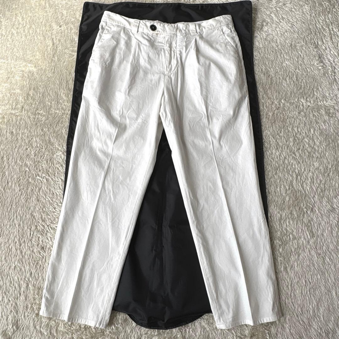 White Cotton Casual Pants