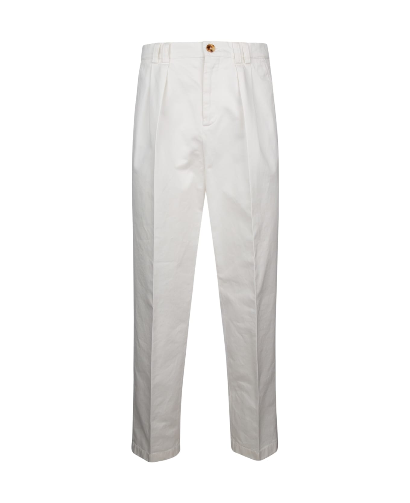 White Cotton Dress Pants