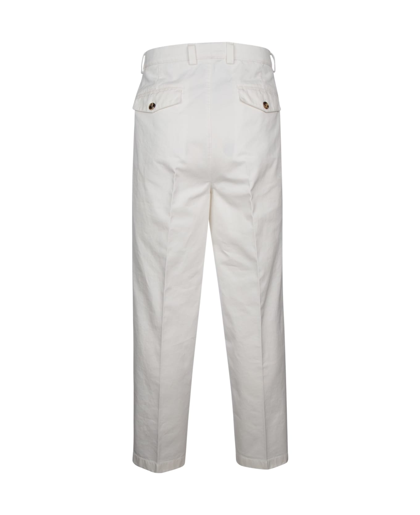 White Cotton Dress Pants