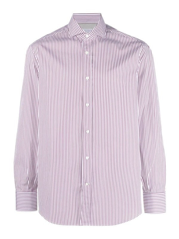 Bicolor Cotton Dress Shirt