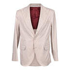Beige Cotton Blazer
