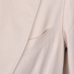 Beige Cotton Blazer