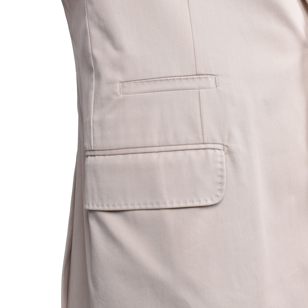 Beige Cotton Blazer