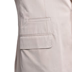 Beige Cotton Blazer