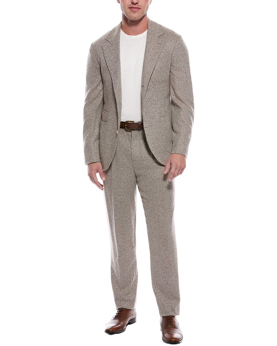 Brown Wool Two-Piece Suit